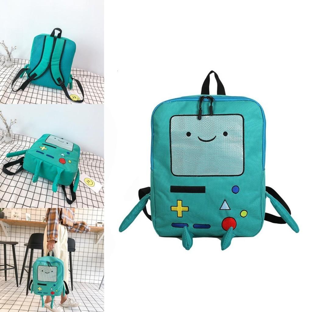 Niedlicher Cartoon Adventure Time Rucksack für Mädchen Japanischer Stil Lustig und Einzigartig Canvas Material Große Größe