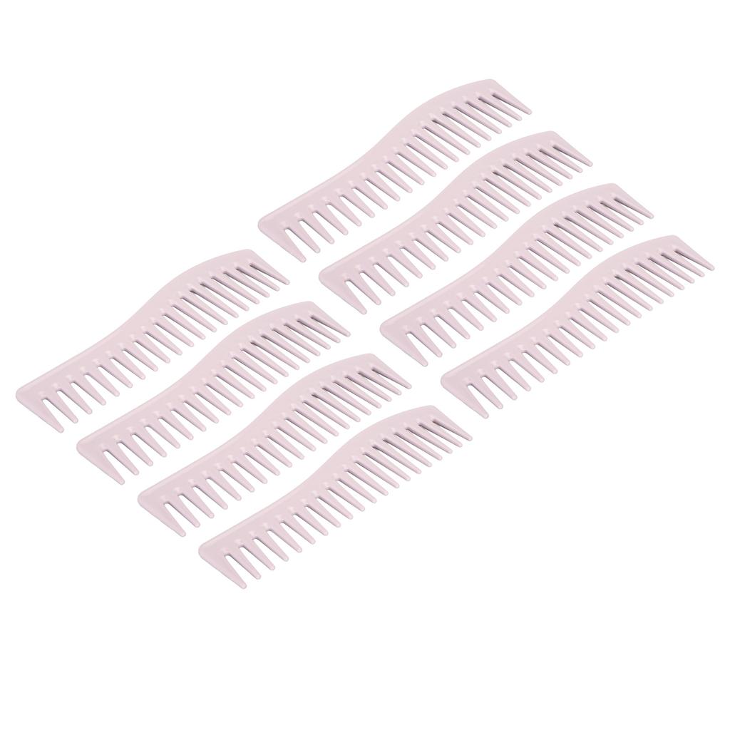 8pcs Wide Tooth Comb ABS Hair Detangling Comb Portable Compact No Handle Shampoo Styling Comb for Ho