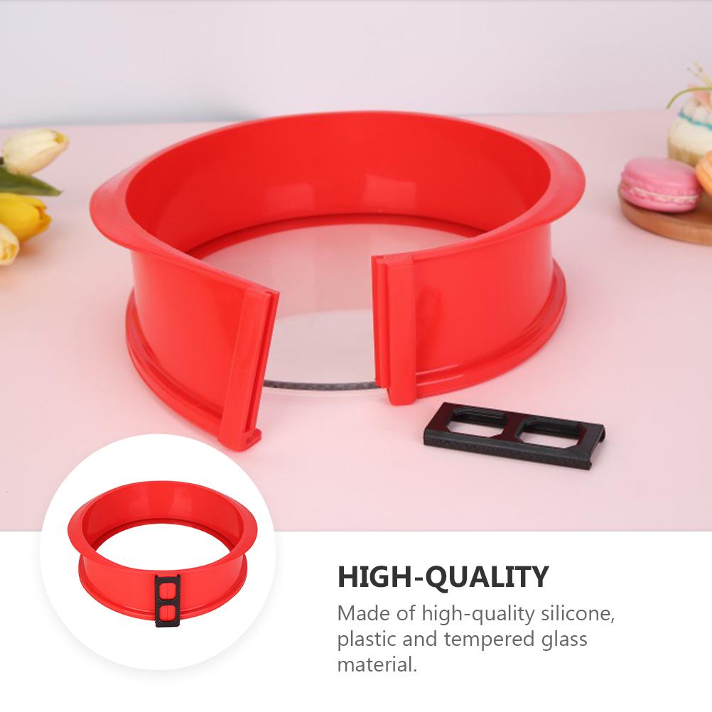 Mold Cheesecake Pan Toast Baking Pans Removable Tray Tempered Glass Nonstick Kitchen Gadget Decorate Bottom