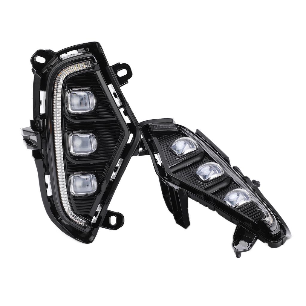 2pcs Front Bumper Fog Light LED DRL Daytime Running Lamp Waterproof Replacement RAV4 2019?2021 DC