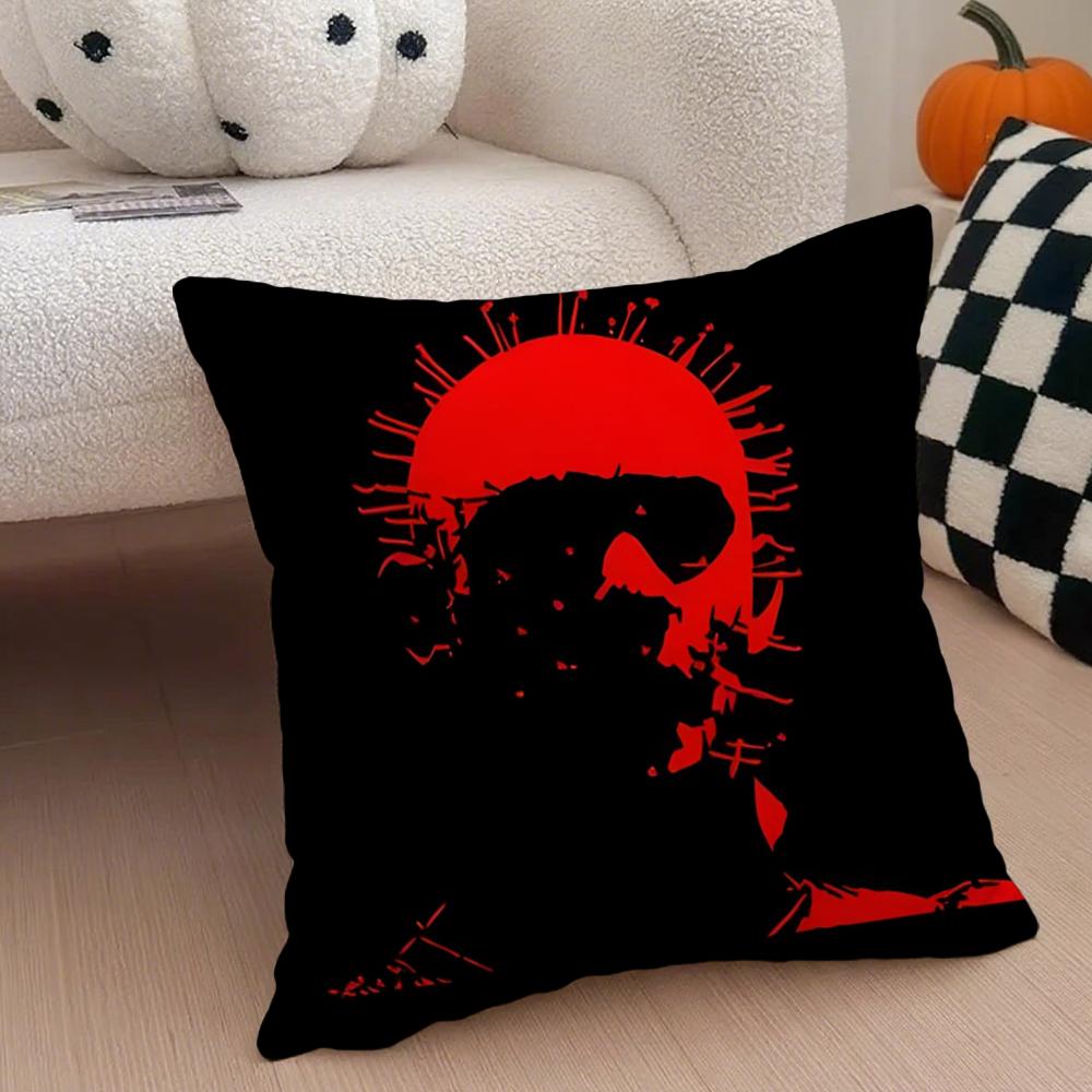 

Movie horrifying HHellraiser Cushion Cover Throw Pillow Cover Hidden Button Durable Polyester Chair Cushion 30X30cm