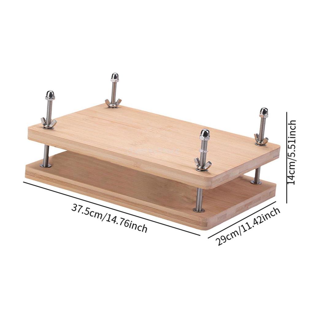 Wood Book Press Book Binding Board DIY Crafting Handmade Paper Press Bookbinding Machine Tool for Office Nonslip Enthusiasts