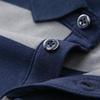 JEEP SPIRIT Men's Summer Striped Polo Shirt