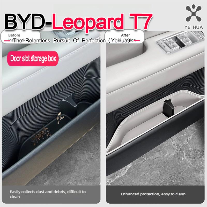 For BYD 2025-26 Formula Leopard Titanium 7 Door Storage Box Door Side Groove Storage Bag Box Door Groove Pocket Modification