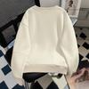 Womens Sweet Stripe Hoodie With 3D Bow Detail Round Neck Loose Fit Cotton Blend Top Fall 2025