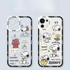 Niedliche Snoopy Handyhülle für iPhone 15 Pro Max 11 12 13 14 Pro Max 6 6S 7 8 Plus 12 Mini XS XR SE 2 3 Klar Transparent Weiche Hülle