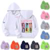 Kinder Kapuzenpullover mit Aufdruck Lässiger Lockerer Pullover für Jungen Mädchen