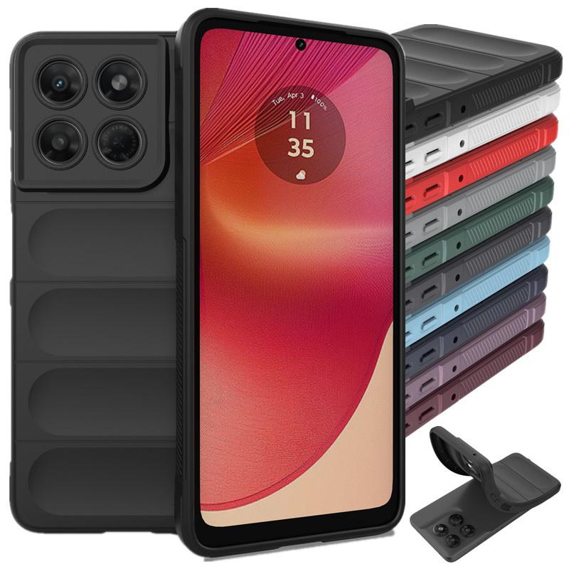 Měkký pocit na pokožce Flexibilní silikonové pouzdro pro Motorola Moto G37 G47 G57 Power G67 G77 Ochranný kryt Nárazuvzdorné Fundas Coque