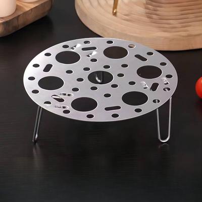 1 szt. Stojak do gotowania na parze ze stali nierdzewnej Składany parownik do jaj Wodoodporny Wysokonóżkowy Talerz do gotowania na parze Parowar domowy Pogrubiona mata do gotowania na parze