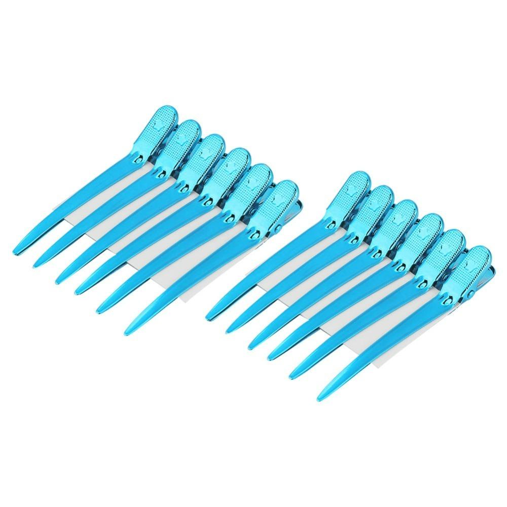 12pcs Durable Salon Hair Clips Practical Hair Sectioning Clips Hair Styling Clips For Salon Styling синий