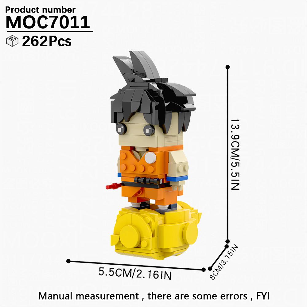 MOOXI Anime Series MOC Bricks BrickHeaded Figure Loong DIY Adult Building Blocks Set Model Kids Education Toys For Children Gift
