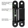 High Capacity 1100lb Radials Load Hinges Sturdy Metal Construction Convenient Accessory for Warehouse and Barn Door