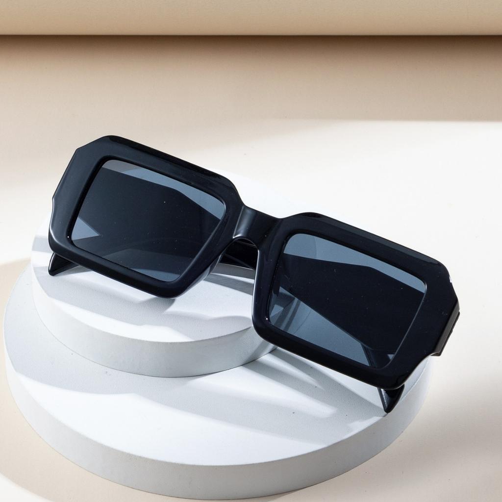 Sunglasses Men Anti-Reflective Glasses Rectangle Full Frame Decor Vintage Sun Glasses