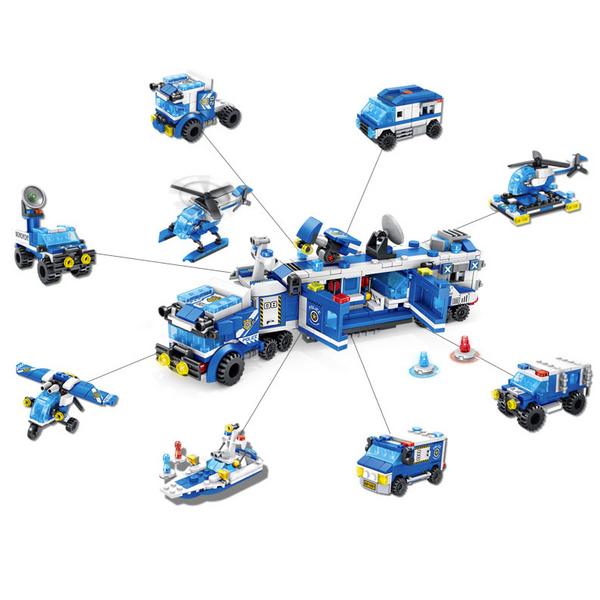 8 Types of Police Headquarters Blocks, Mixed Color