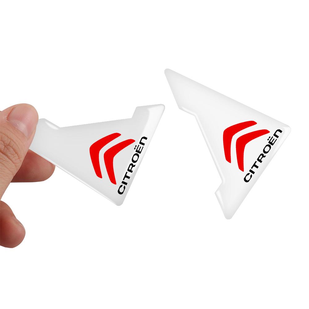 2er-Set transparente Türecken-Schutzaufkleber für Citroen C4, C3, C5, C1, C2, Berlingo, 5axo, VTS (Autozubehör)
