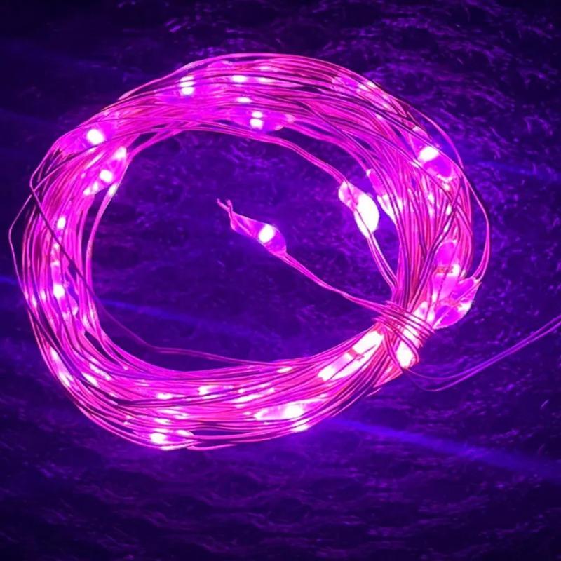 1/5/20M USB LED String Lights Copper Silver Wire Garland Light Waterproof Fairy Lights For Christmas Wedding Party Decoration