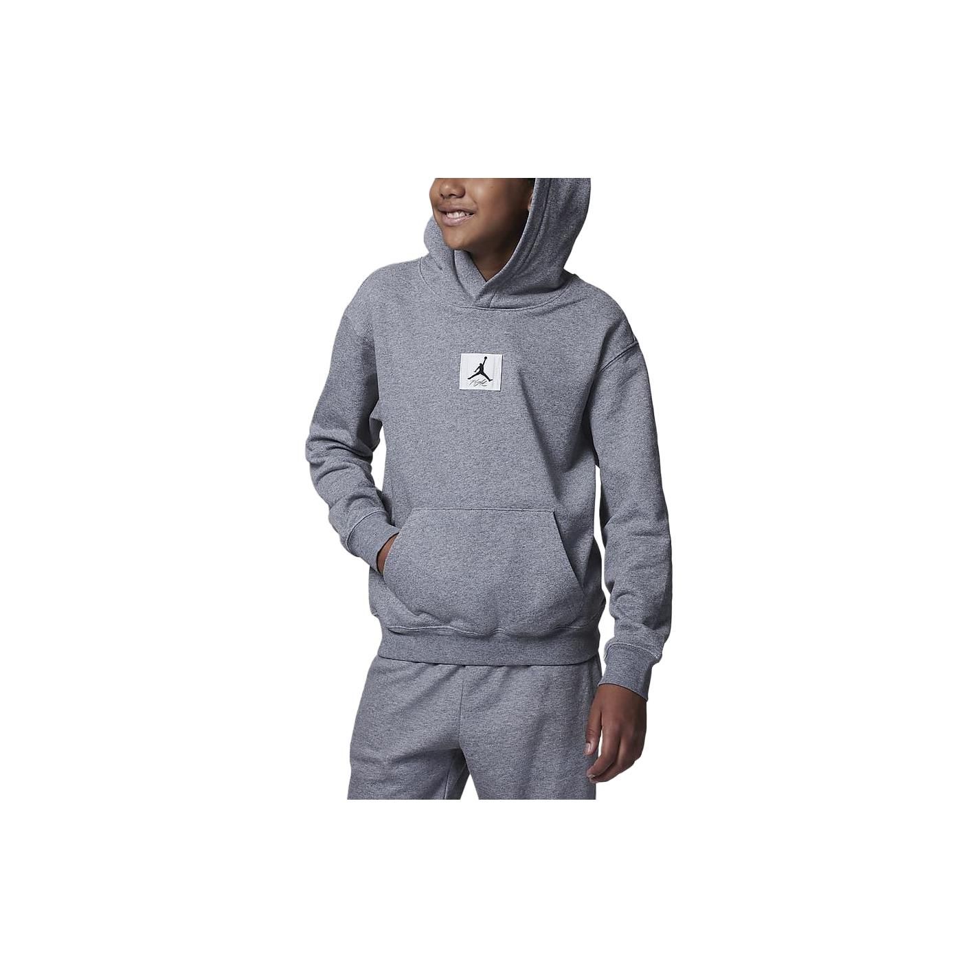 

Nike Logo Printed Casual Long Sleeve Hoodie Kids hoodies Carbon-Gray FZ6403-091 S
