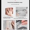 Bathroom Organizer Rack Punch-free Wall Mounted Triangle Storage Rack Corner Shelf Wall Soap Holder