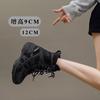 Inner height increase of 9 cm Martin boots women's 2025 new outdoor hiking shoes retro platform western boots short boots