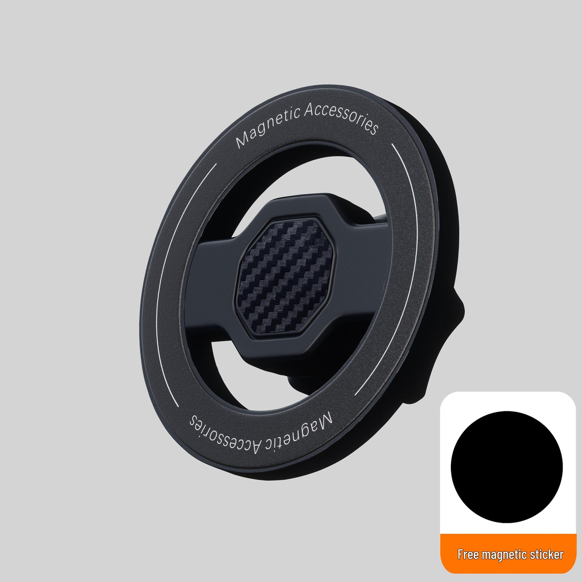 White Magnetic Phone Holder with N52 Magnet & 17mm Ball Head - MaSafe Compatible, Universal Fit