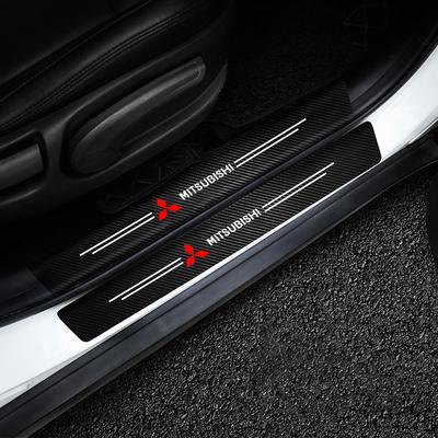 Car Sill Pedal Rear Bumper Protection Stickers for Pajero Sport Eclipse Cross L200 Colt Delica Ralliart Triton Car