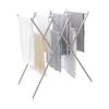 WEIMALL Extendable Clothes Drying Rack with Towel Hanger, Stainless Steel, Width 42-69.5cm X Height 76.5cm