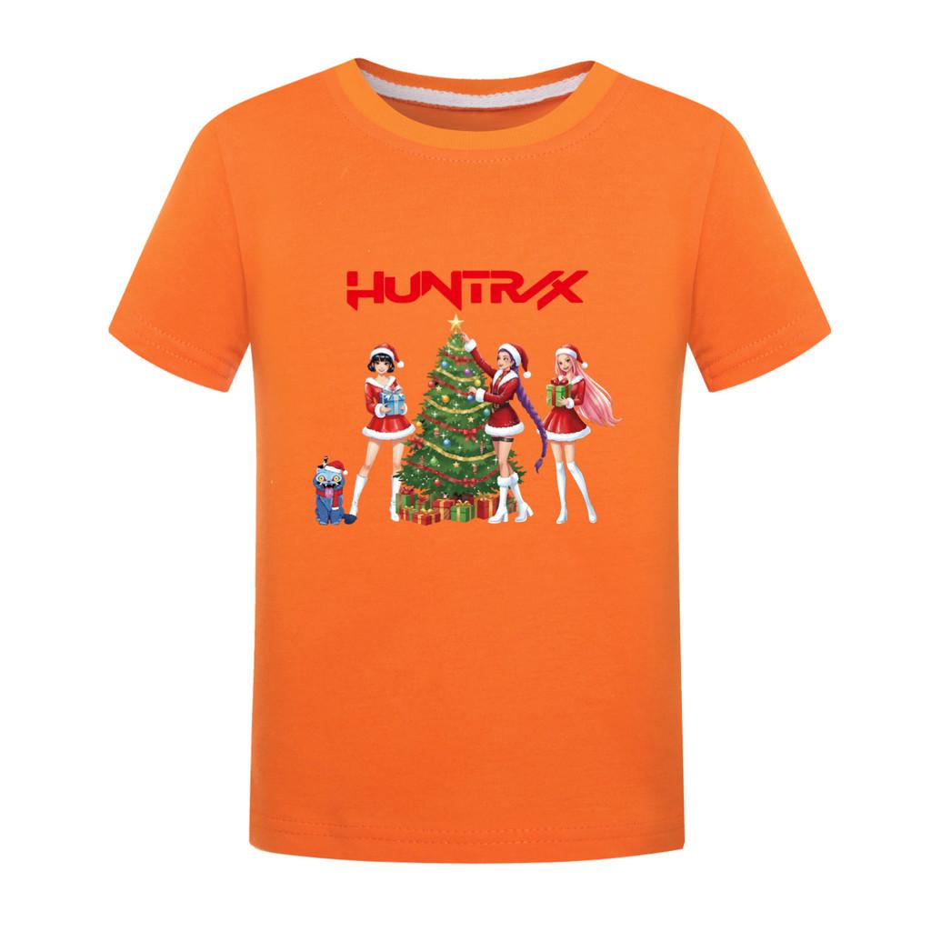 

5085 Детская футболка с коротким рукавом из хлопка с принтом Rumi Mira Zoey для девочек и мальчиков, повседневная, на Рождество и Новый год 170cm оранжевый