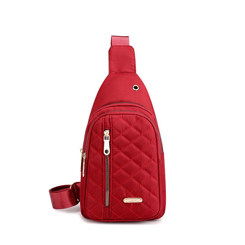 Women's 2022 Korean Style Crossbody Chest Bag - Sporty Oxford Cloth Front Bag for Street Wear