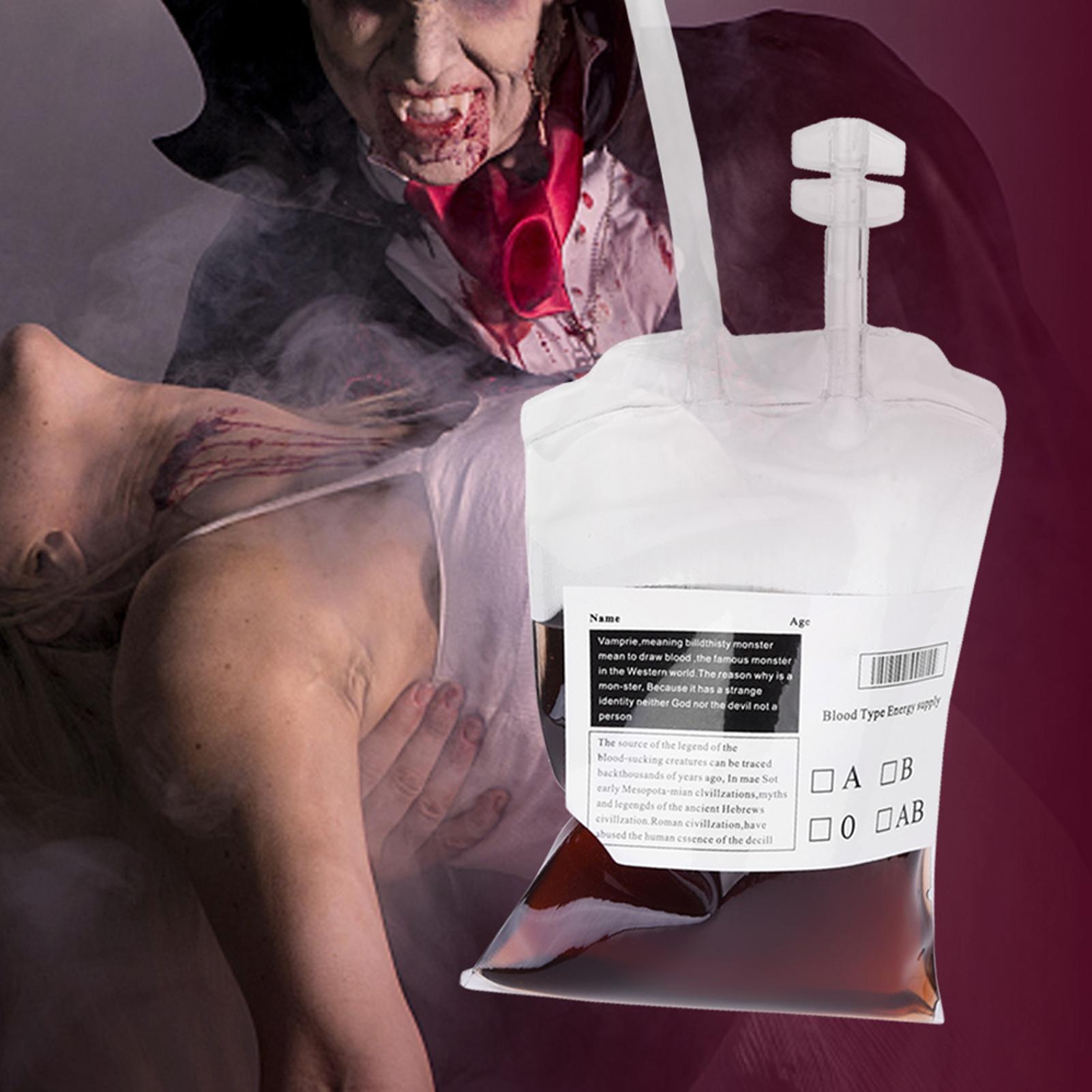 350ml Halloween Blood Drink Container Drinking Bag Fruit Juice Drinking Pack