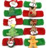 30/50pcs Large Dog Bowties Snowman Christmas Tree Deer Style Dog Collar Small Middle Large Dog Pet Supplies Dog Accessoreis Bows