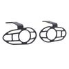 Motorcycle Front Turn Signal Light Protective Cover Black Front Turn Signal Indicator Light Grill Protector Cover