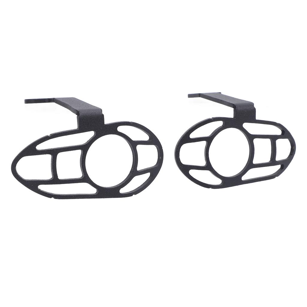 Motorcycle Front Turn Signal Light Protective Cover Black Front Turn Signal Indicator Light Grill Protector Cover