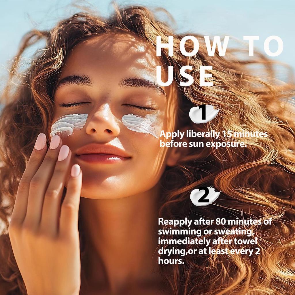 Daily Sunscreen-Locks In Moisture-Prevents Skin Damage-Water Resistant For 80 Minutes-100ml