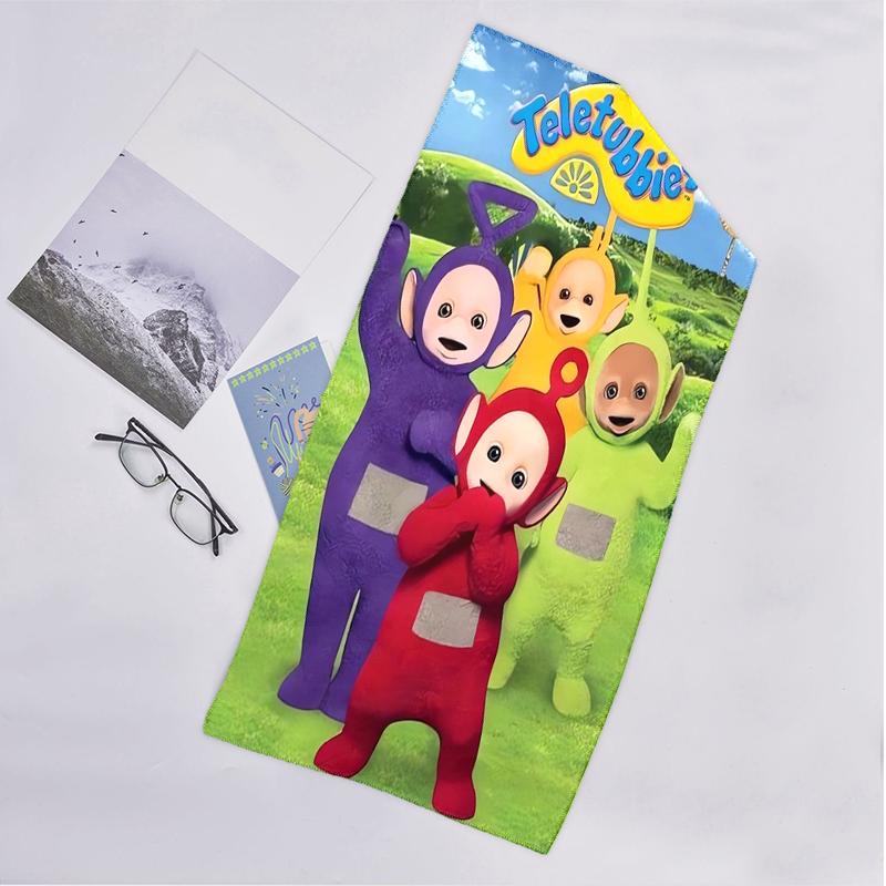 Teletubbies Fashion Beach Towel: Ideal for Summer Adventures Soft, absorbent and quick drying suitable for swimming and bathing