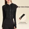 Lulu 2025 Slim Fit Fishbone Zipper Hoodie – Autumn/Winter Sports Yoga Jacket