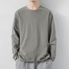 Simple Long-sleeved T-shirt Men's Spring and Autumn New Cotton Casual Boys Crew Neck Sweater Bottoming Shirt