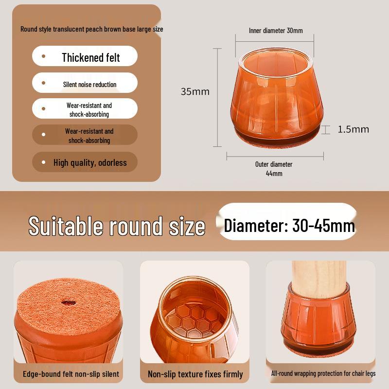 Silicone Chair and Table Leg Covers - Silent, Non-Slip Protection for Furniture