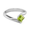 Peridot Sleek Tension-Style Ring - Sterling Silver