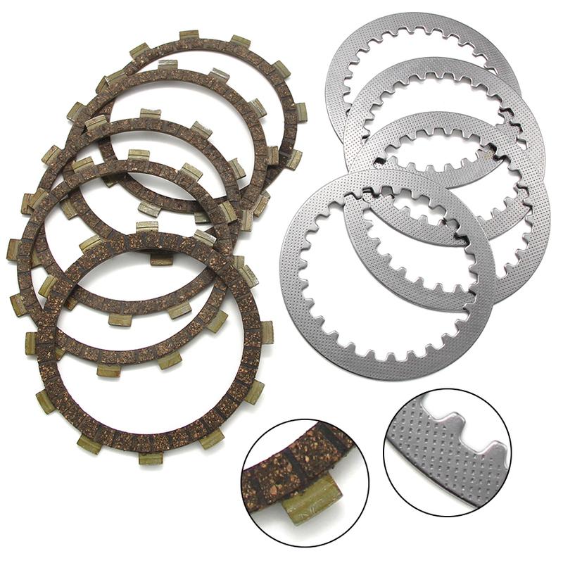 Motorcycle Clutch Friction Disc Plate Kit For Yamaha SRV250 Renaissa XV125S XV240 XV250 Virago Route V-Star XVS125 XVS250