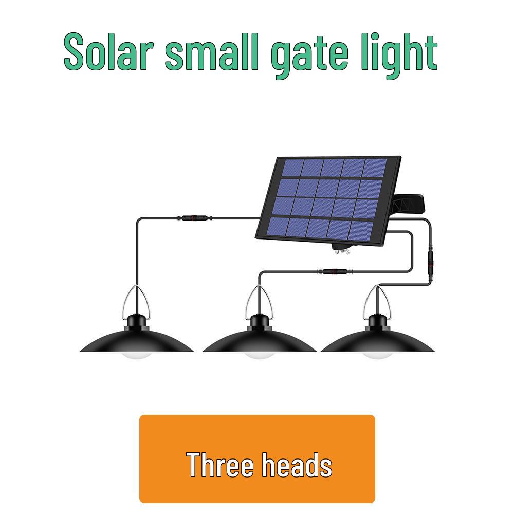 Solar LED Outdoor Pendant Lights - Energy-Saving, Waterproof, One-to-Four Decorative Garden Lights for Patio