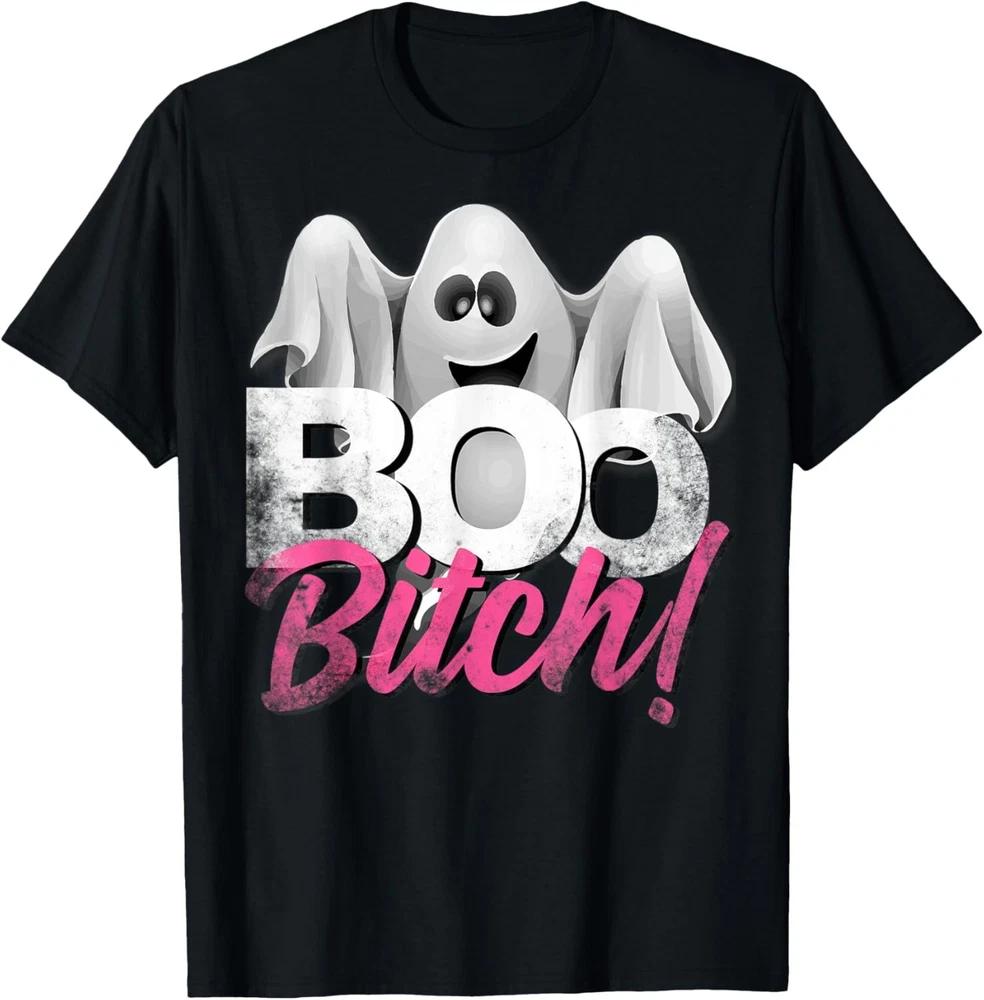 Boo Bitch Halloween Humor Distressed Style T-Shirt