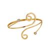 Women’s Fashion Diamond Studded Geometric Open Cuff Bracelet