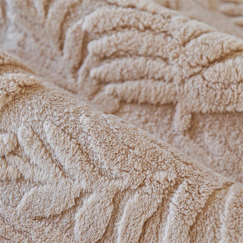 1PC Leaves Jacquard Sofa Cover Nordic Winter Sofa Towel Covers Non-slip Warm Plush Universal Couch Slipcovers for Living Room