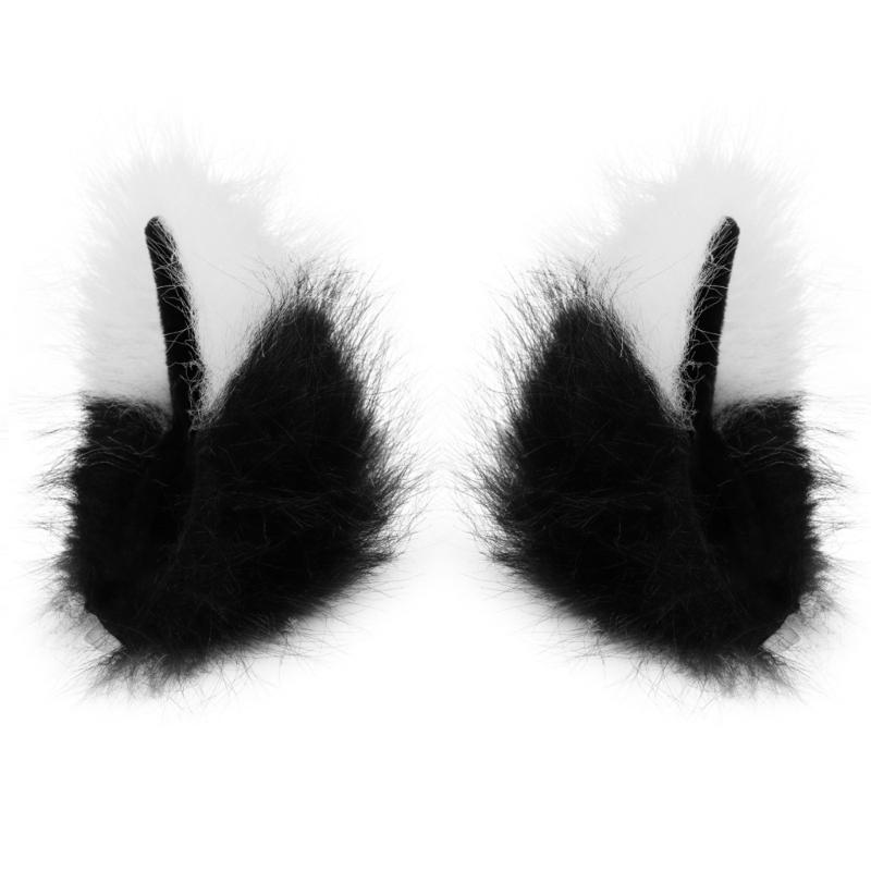 2Pcs Plush Animal Ear Headband Hairpin For Women Girls And Kids Soft Hair Accessory For Cosplay Party Halloween