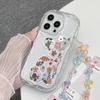 Floral bear cute for iphone17pro mobile phone case 11 Apple 15/14 bracelet 13promax new 12