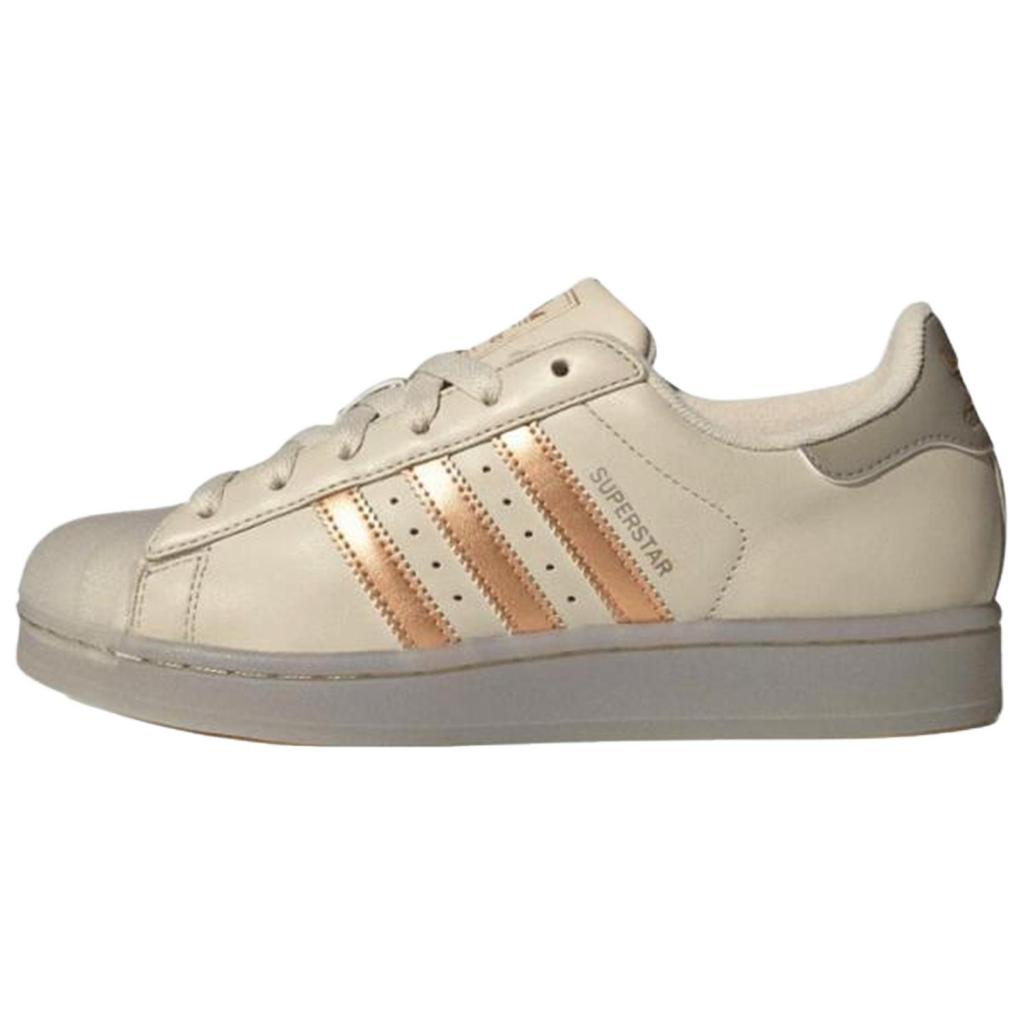 Adidas Originals Superstar 2 Comfortable Fashion Lifestyle Shoes Women Sneakers Beige JR7355