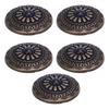 5 Sets Screw Back Button 30mm Round Shape Antique Bronze Black Turquoise Conchos with 4.5mm Screws F