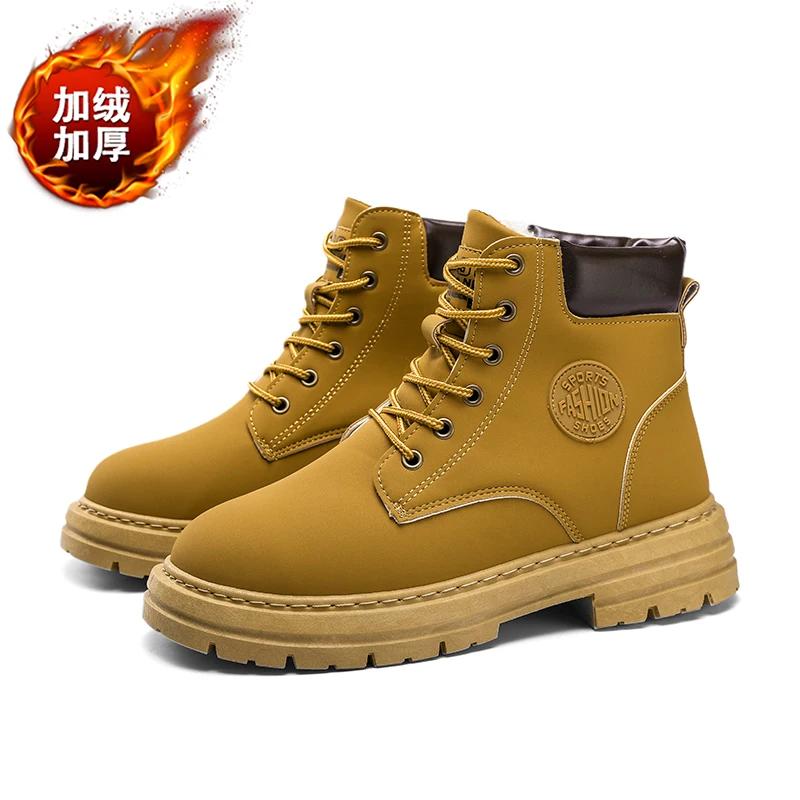 High Boots Men Casual Sneakers Work Shoes Mens Ankle Boots Leather Booties Man Brown Boot Dress Booty Man Free Delivery Shoes