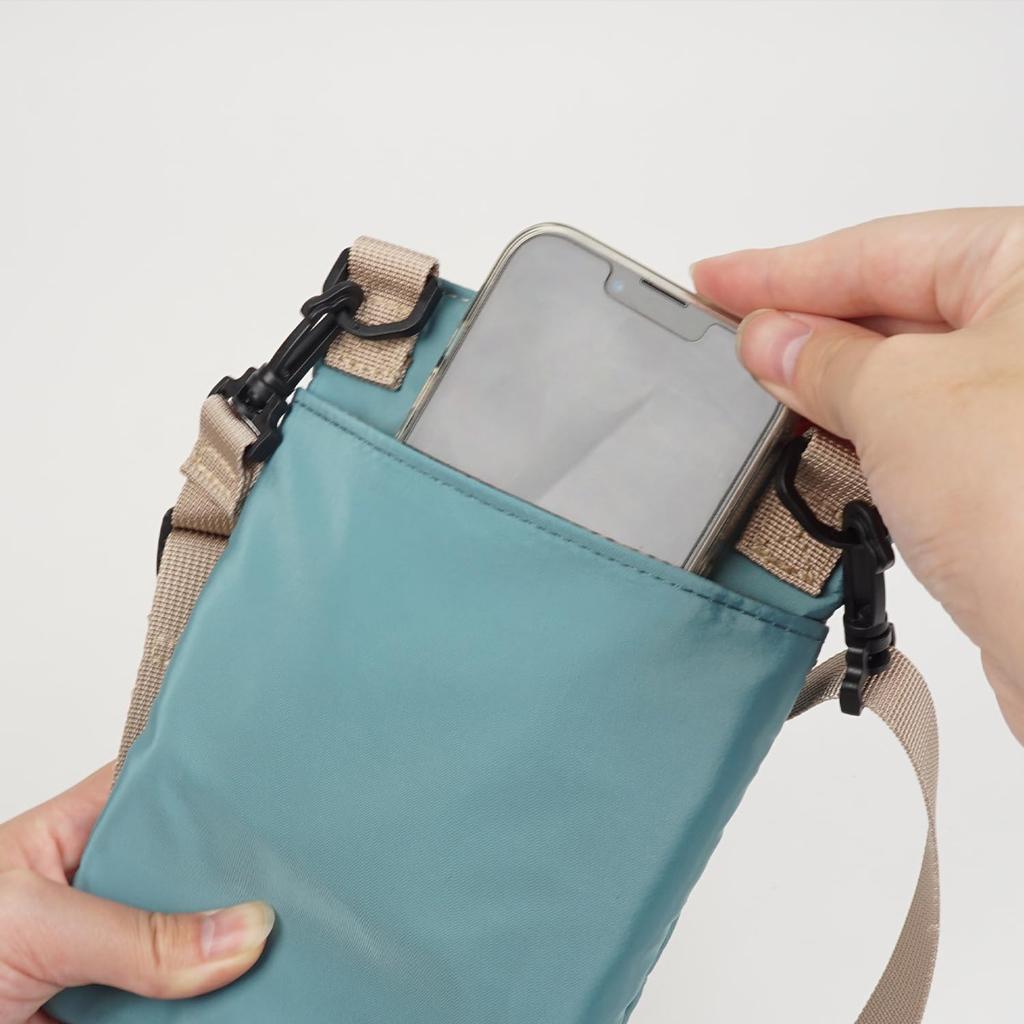 Logo Spark Smartphone Shoulder Bag, Smartphone Pouch, Vertical Wallet Shoulder Bag, 2-Way, Pink