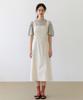 UNNOUT Cotton Suspender Dress - Ecru